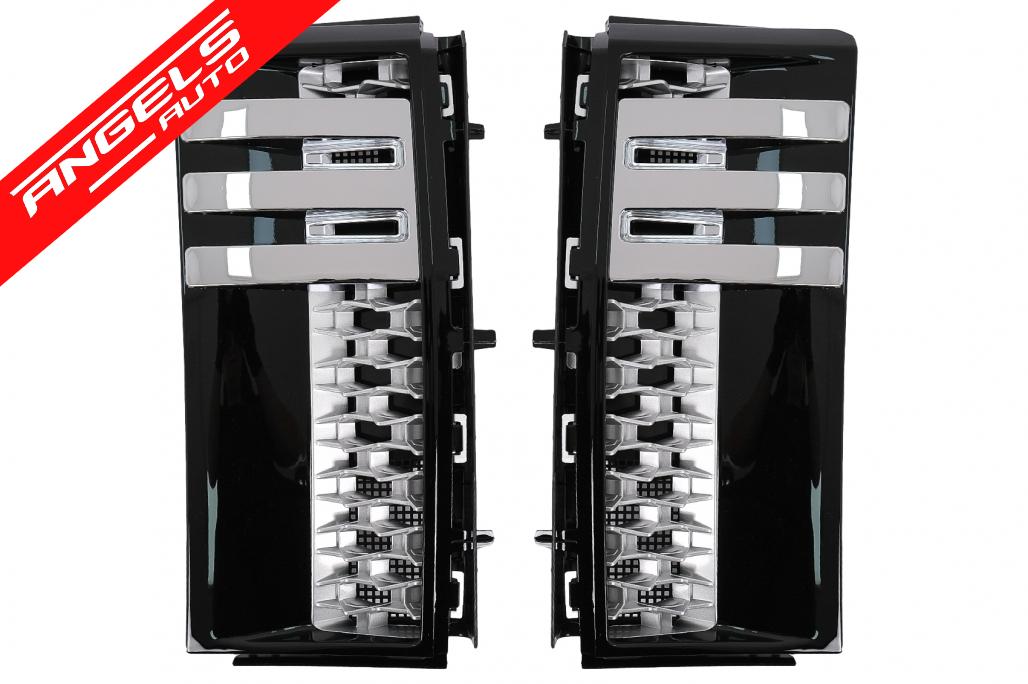 Grile Aripi compatibile cu Range Rover Vogue 3 (2002-2012) Autobiography Negru/crom