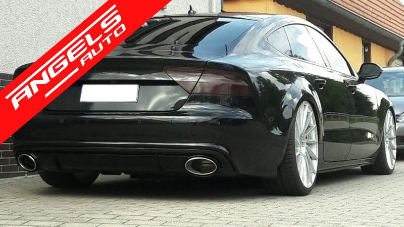 Difuzor Bara Spate compatibil cu Audi A7 4G (2010-2014) RS7 Look - imagine 8
