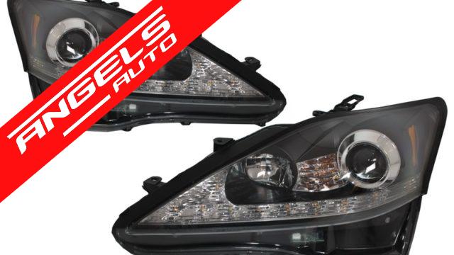 Faruri compatibile cu Lexus IS250/IS350/ XE20 (2006-2013) Dayline LED Negru