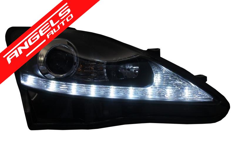 Faruri compatibile cu Lexus IS250/IS350/ XE20 (2006-2013) Dayline LED Negru - imagine 5