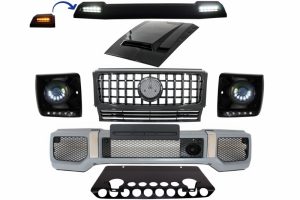 Pachet AMG compatibil cu G-Class W463 G65 AMG Design cu Grila GT-R si Faruri BiXenon