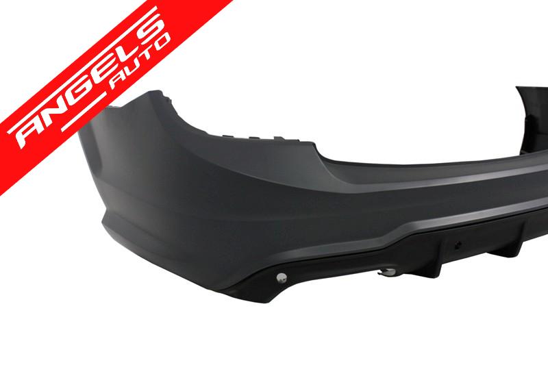 Pachet Exterior Complet compatibil cu Mercedes C-Class W204 S204 C63 AMG Design Body Kit T-Modell S204 Avant cu Grila Centrala Sport Negru Lucios - imagine 7