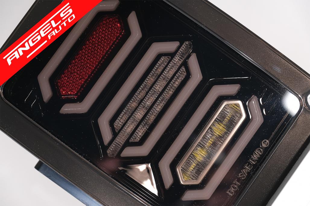 Stopuri Full LED compatibile cu Jeep Wrangler JK (2007-2017) Fumuriu - imagine 7
