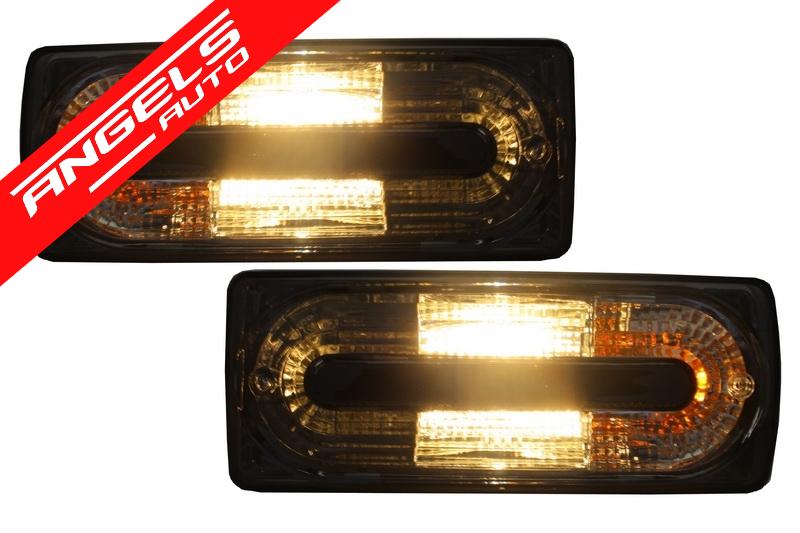 Stopuri compatibile cu Mercedes W463 G-Class (1989-2015) G55 OEM Look Negru Fumuriu - imagine 5