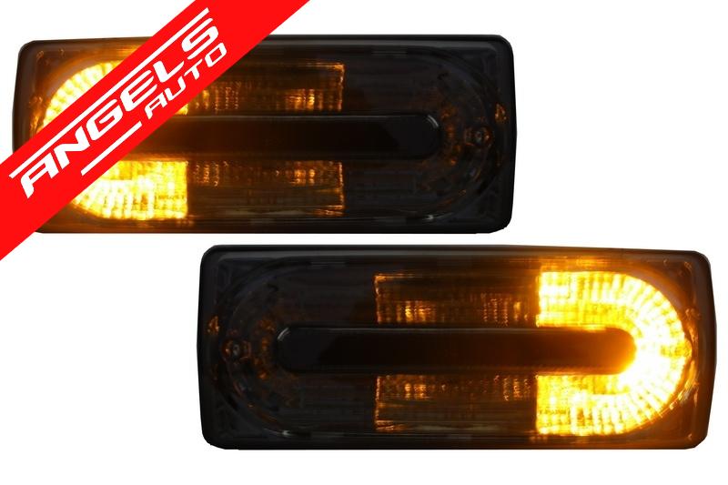 Stopuri compatibile cu Mercedes W463 G-Class (1989-2015) G55 OEM Look Negru Fumuriu - imagine 6