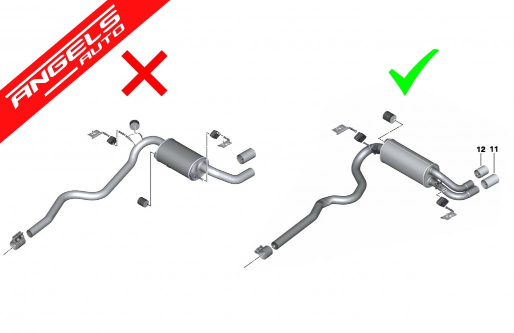 Tobe Sistem Evacuare compatibile cu BMW Seria 3 F30 F31 (11-18)Tipsuri Dubla Evacuare - imagine 4