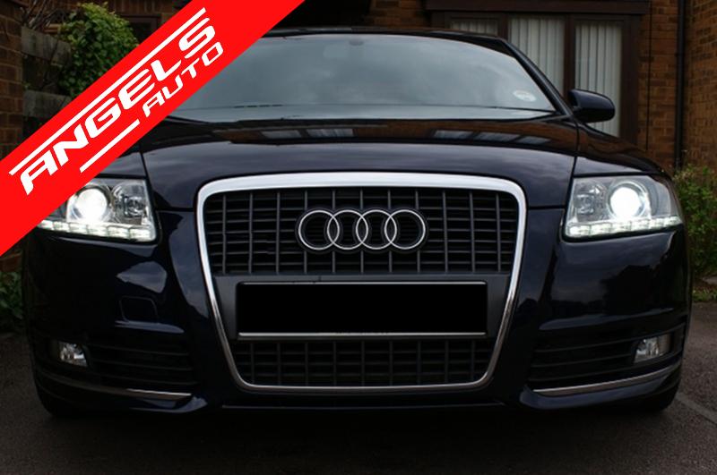 Faruri compatibile cu Audi A6 4F DRL Xenon (2004-2008) Fara AFS Chrome - imagine 7
