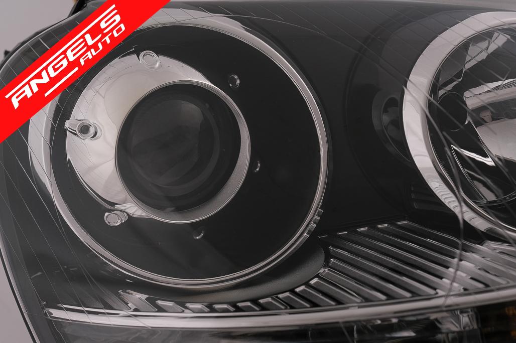 Faruri compatibile cu VW Golf 5 cu Lupe (2003-2007) GTI R32 Design Crom - imagine 3