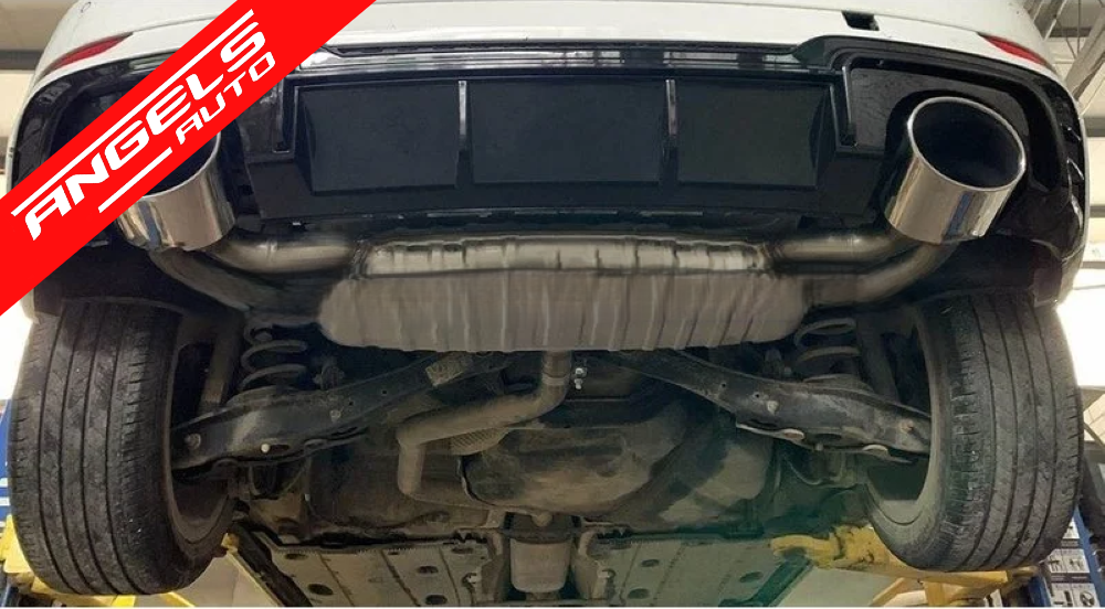 Sistem de evacuare compatibil cu Audi A3 8V Sedan (2012-2015) S3 Design - imagine 7