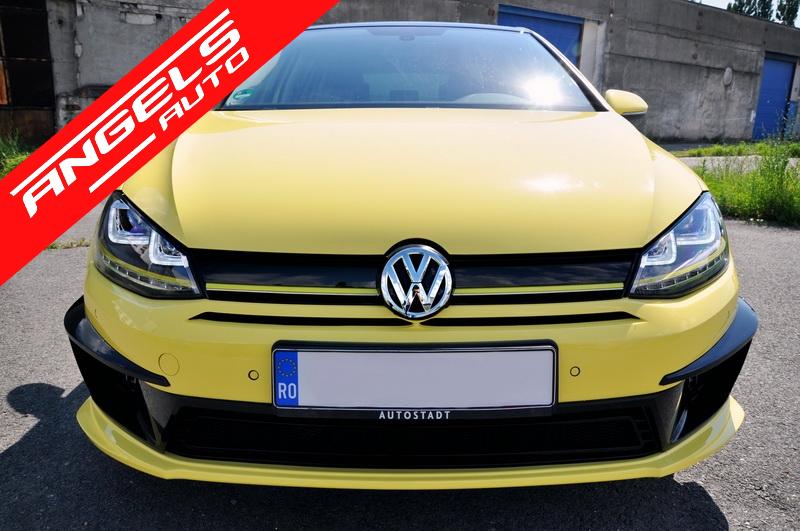 Faruri Grila compatibile cu VW compatibile cu Golf 7 (2012-2017) R400 Design Galben - imagine 7
