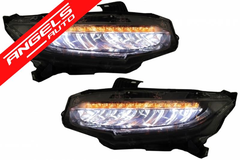 Faruri Stopuri compatibile cu Honda Civic Mk10 (FC/FK) (2016-Up) Limousine Semnalizare Dinamica - imagine 2