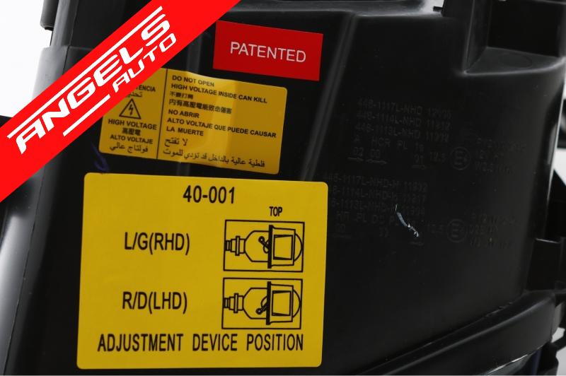 Faruri Xenon compatibile cu Audi A6 4B 99-01 pozitie Angel Eyes negru - imagine 6