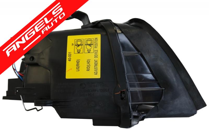 Faruri compatibile cu Audi A4 B6 (2000-2004) Negru cu Lupe DEPO - imagine 6