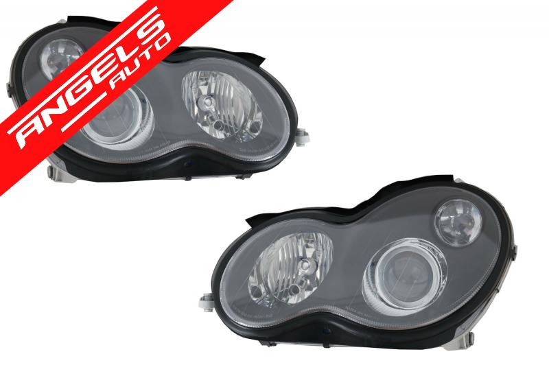 Faruri compatibile cu Mercedes C-Class W203 (2000-2004) Facelift Look