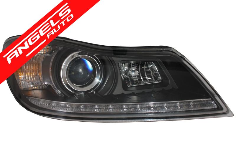Faruri compatibile cu Skoda Octavia (2009-2012) Dayline LED Negre - imagine 2