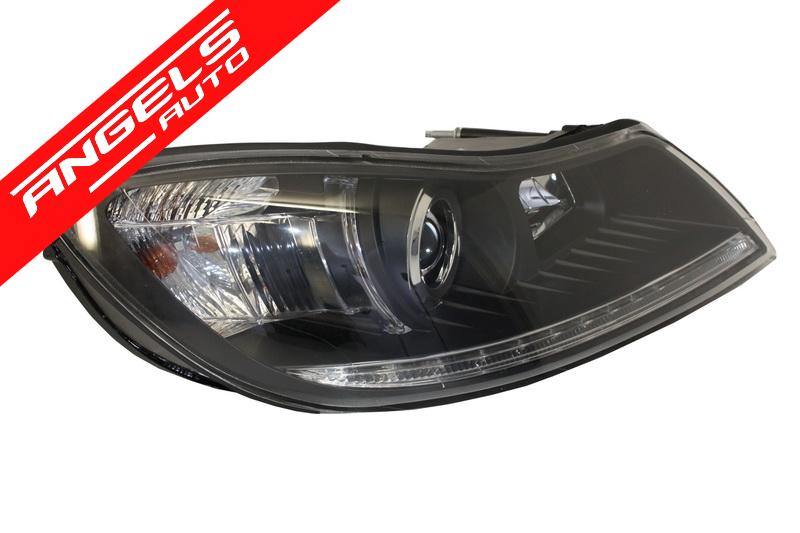 Faruri compatibile cu Skoda Octavia (2009-2012) Dayline LED Negre - imagine 4