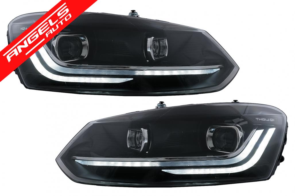 Faruri compatibile cu VW POLO 6R 6C 61 (2010-2017) Semnalizare Dinamica Matrix