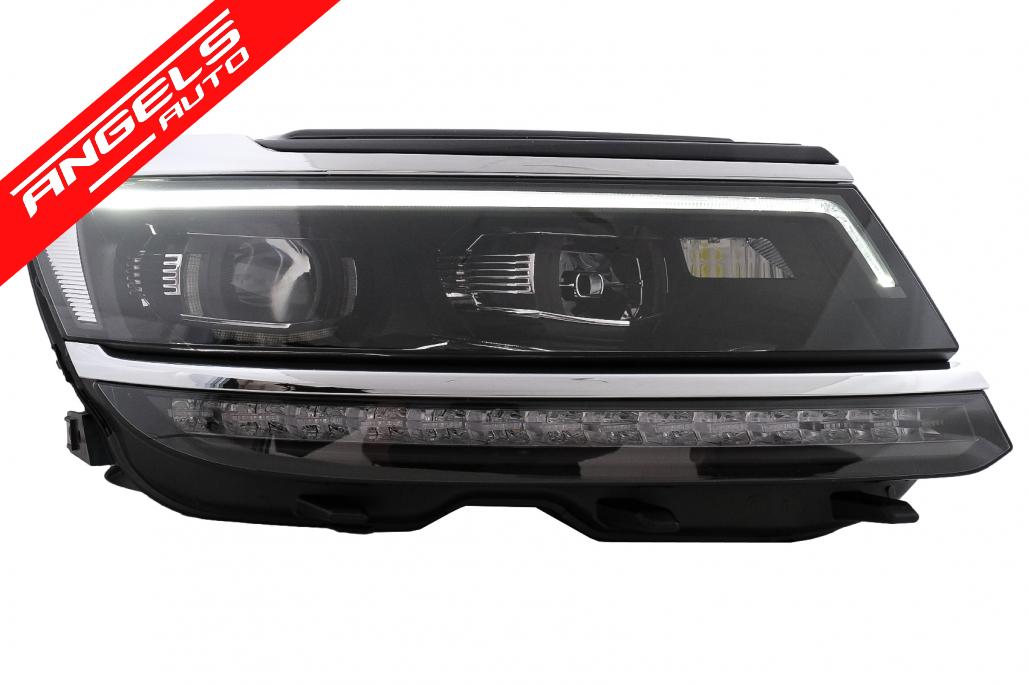 Faruri compatibile cu VW Tiguan II Mk2 (2016-up) R-Line Matrix Design Semnal Dinamic - imagine 4