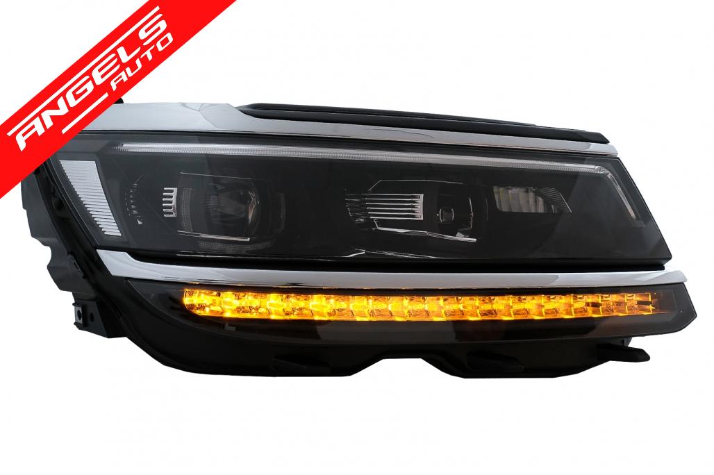 Faruri compatibile cu VW Tiguan II Mk2 (2016-up) R-Line Matrix Design Semnal Dinamic - imagine 5