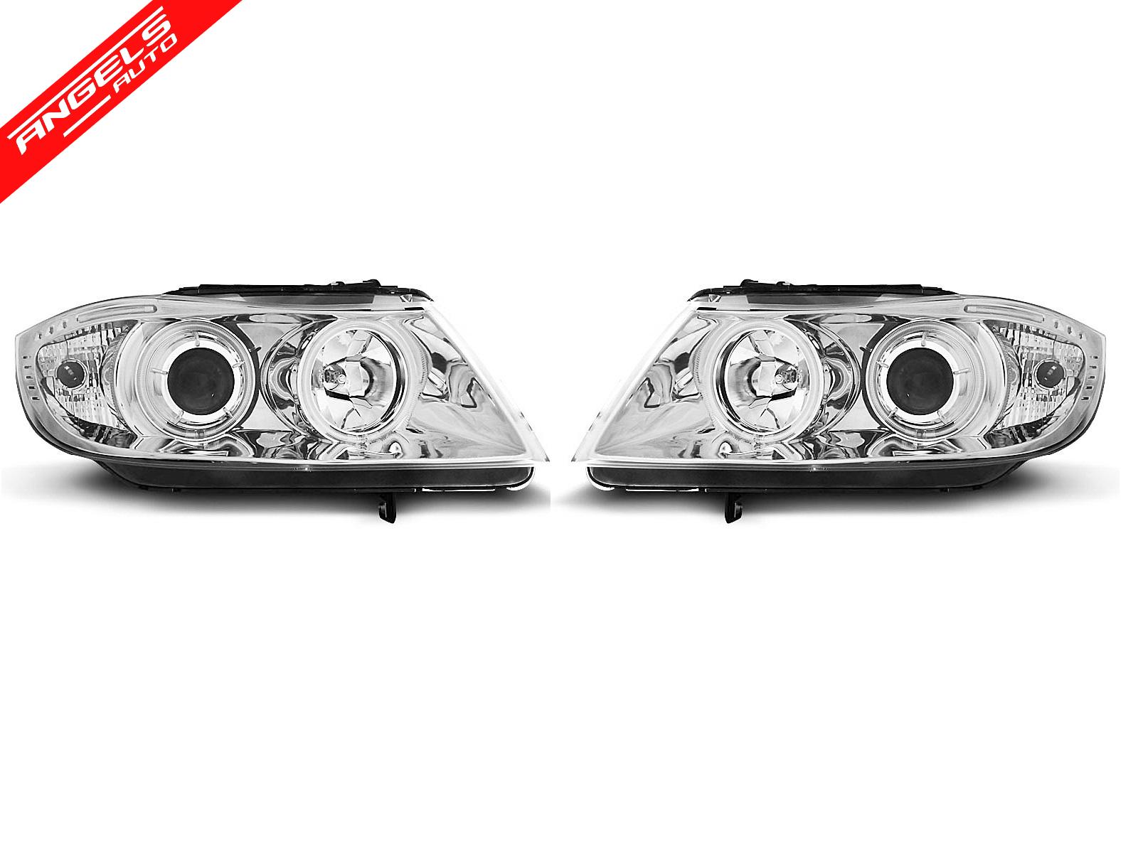 Faruri compatibile cu BMW Seria 3 E90 E91 (2005-2008) Pozitie Angel Eyes CCFL - imagine 6