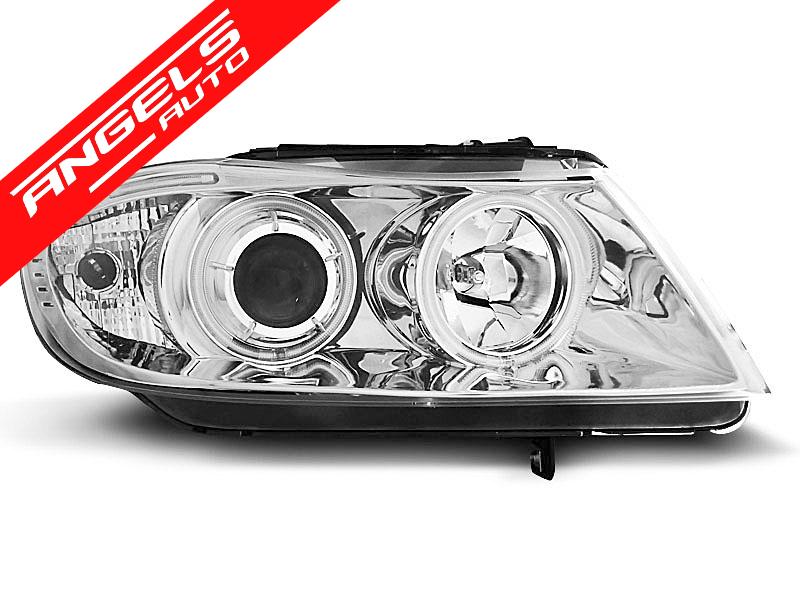 Faruri compatibile cu BMW Seria 3 E90 E91 (2005-2008) Pozitie Angel Eyes CCFL - imagine 5