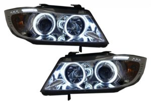Faruri compatibile cu BMW Seria 3 E90 E91 (2005-2008) Pozitie Angel Eyes CCFL