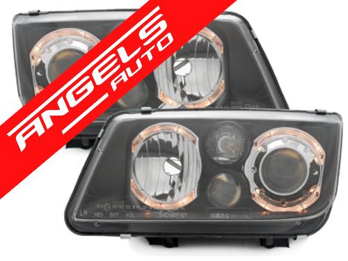 Faruri compatibile cu VW Bora 1998-2005 Angel Eyes DEPO - imagine 3