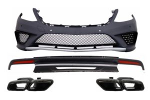 Kit AMG compatibil cu Mercedes W222 S-Class (2013-up) Pachet S63 cu Tipsuri Negre
