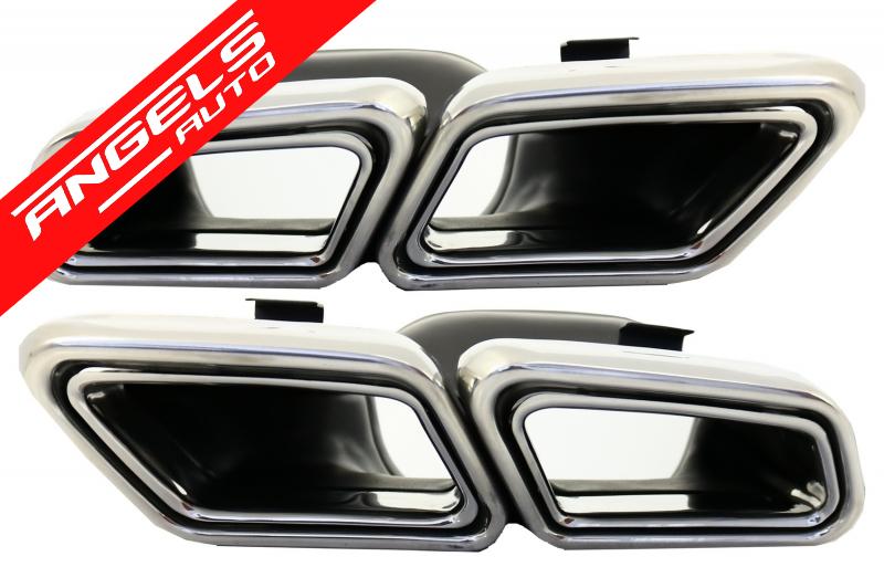 Pachet AMG compatibil cu Mercedes S-Class W222 (2013+) Kit S63 AMG Evacuare - imagine 5