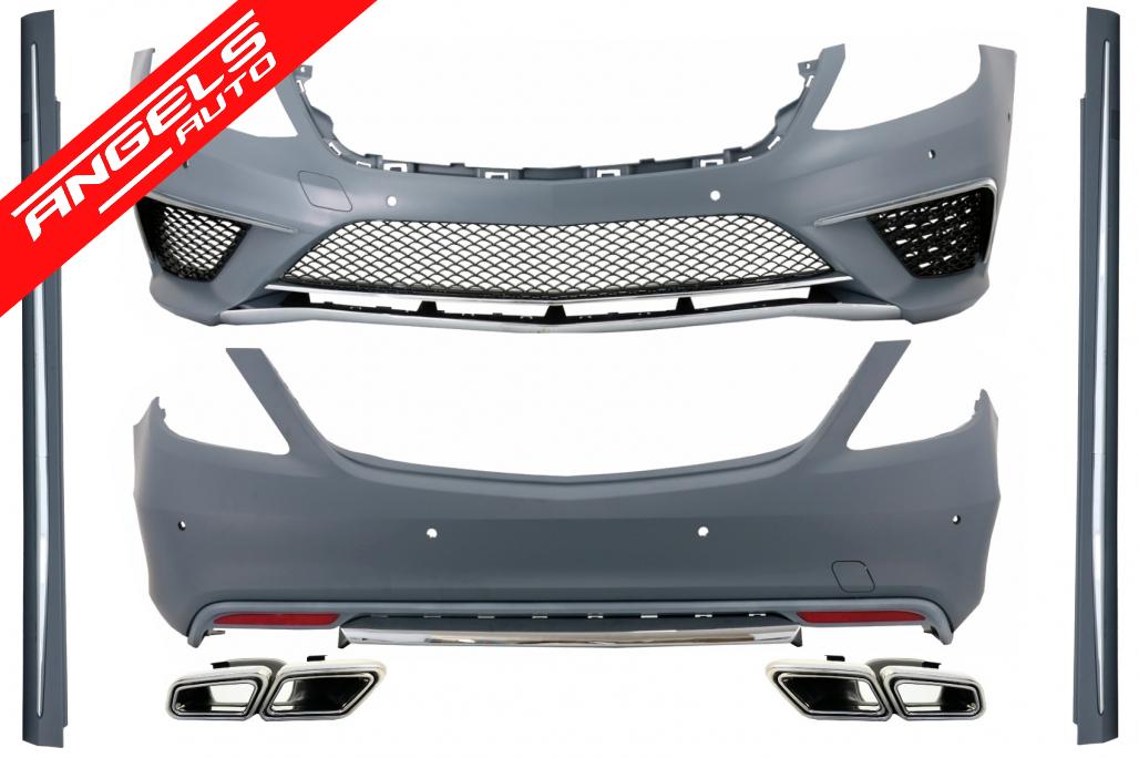Pachet AMG compatibil cu Mercedes S-Class W222 (2013+) Kit S63 AMG Evacuare