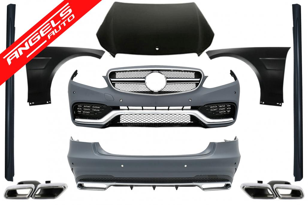 Kit AMG compatibil cu Mercedes E-Class W212 Facelift (2013-up) E63 cu Evacuare