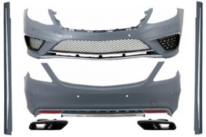 Pachet AMG compatibil cu Mercedes S-Class W222 (2013+) Kit E63 cu Tobe Negre