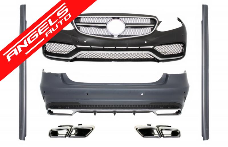 Pachet AMG compatibil cu Mercedes E-Class W212 Facelift (2013-up) Kit E63 Cu Tobe