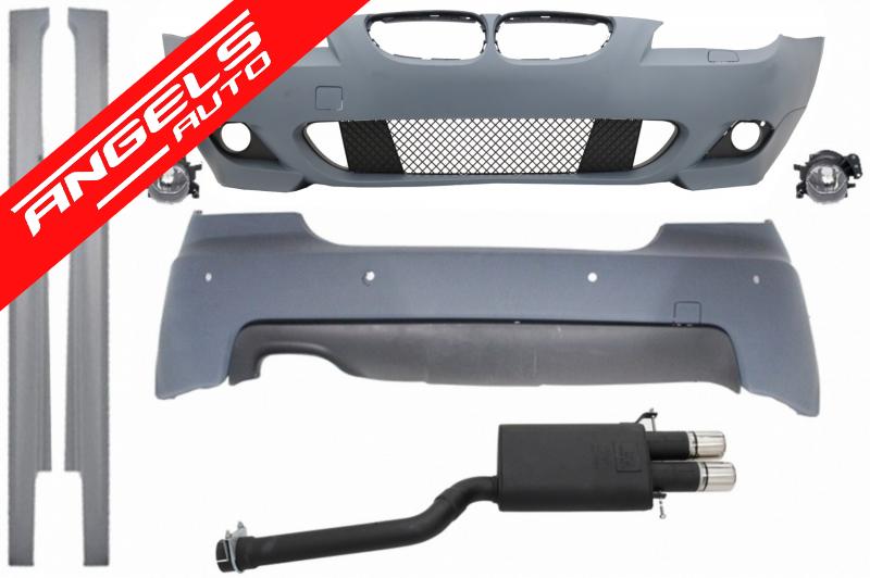 Pachet M compatibil cu BMW Seria 5 E60 (2003-2010) Kit M-Technik Design cu Evacuare
