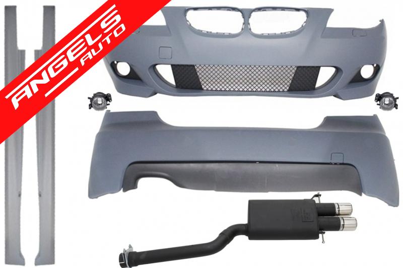 Pachet M compatibil cu BMW Seria 5 E60 (2003-2010) Kit M-Technik Design cu Evacuare