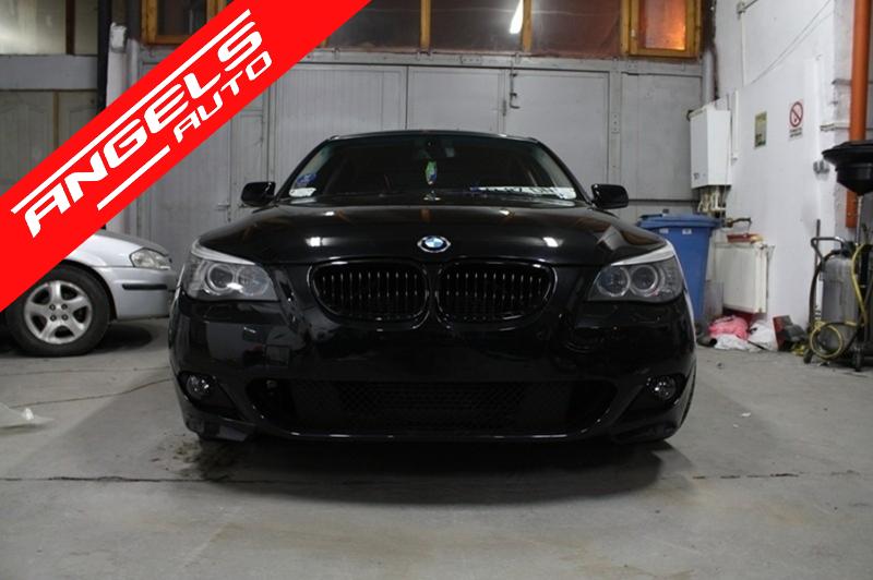 Pachet M compatibil cu BMW Seria 5 E60 (2003-2010) Kit M-Technik Design cu Evacuare - imagine 7