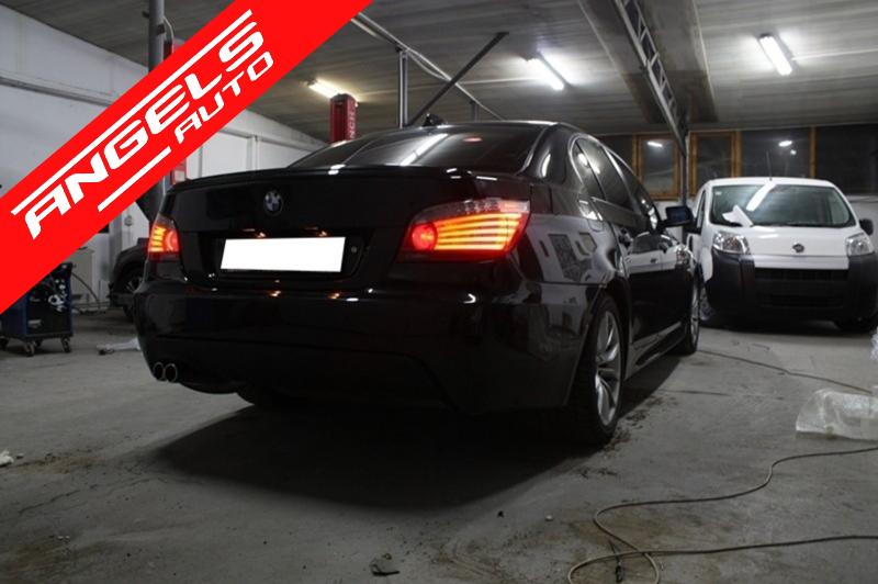 Pachet M compatibil cu BMW Seria 5 E60 (2003-2010) Kit M-Technik Design cu Evacuare - imagine 8