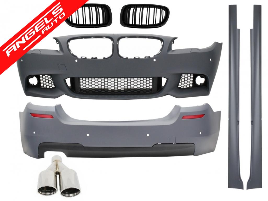 Pachet M compatibil cu BMW F10 Seria 5 2011-2014 Kit M-Technik cu Evacuare si Grile