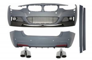 Pachet M compatibil cu BMW Seria 3 F30 2011-up kit M-Performance + Tipsuri M