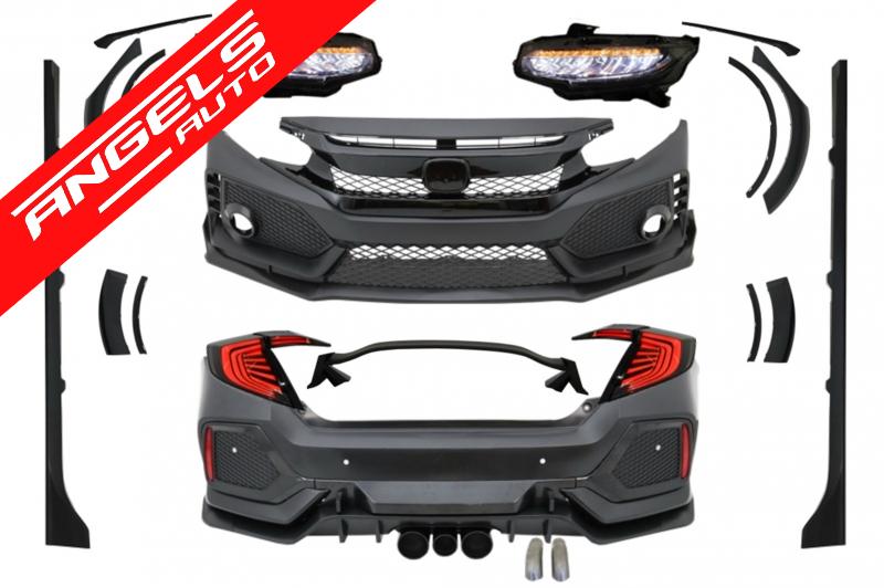 Pachet compatibil cu Honda Civic MK10 (FC/FK) Sedan (2016+) Kit Type R Design