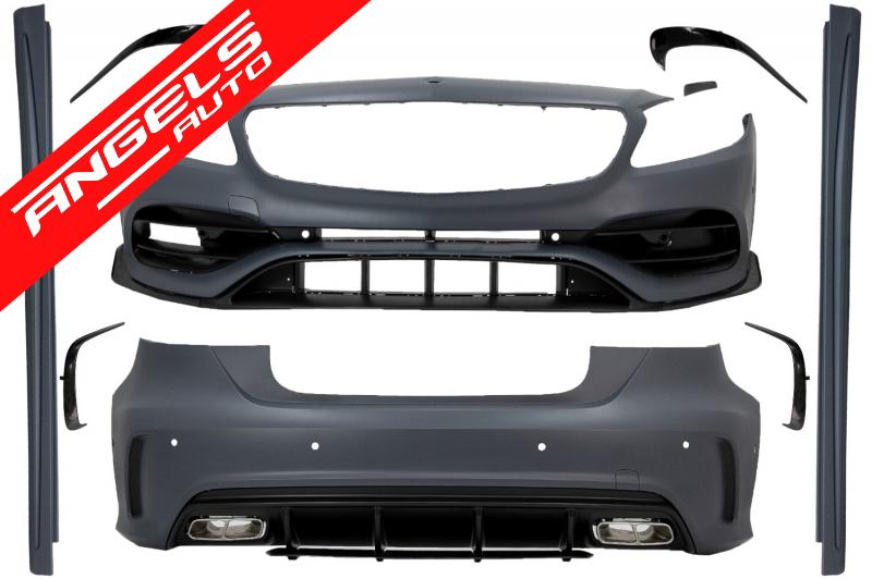 Pachet compatibil cu Mercedes A-Class W176 (2012-2018) Kit Facelift A45 Look