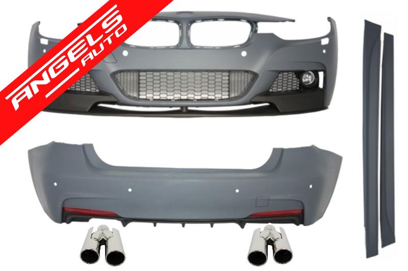 Pachet M compatibil cu BMW Seria 3 F30 2011-up M-Performance cu Tipsuri
