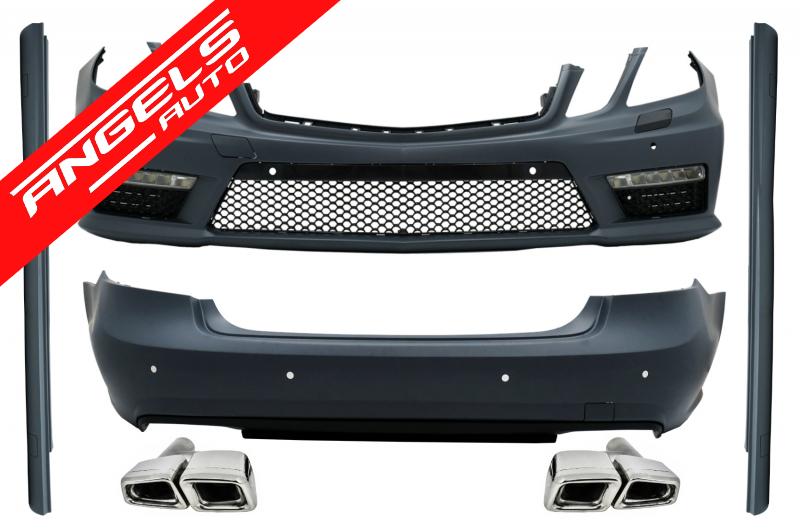 Pachet AMG compatibil cu Mercedes E-Class W212 (2009-2013) Kit E63 AMG cu Tobe