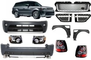 Pachet compatibil cu Range Rover Sport 2005-2013 Kit Autobiography, Faruri, Stopuri