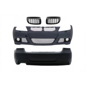 Pachet M compatibil cu BMW Seria 3 E90 (2004-2008) Kit M-Technik cu Grile M Negru