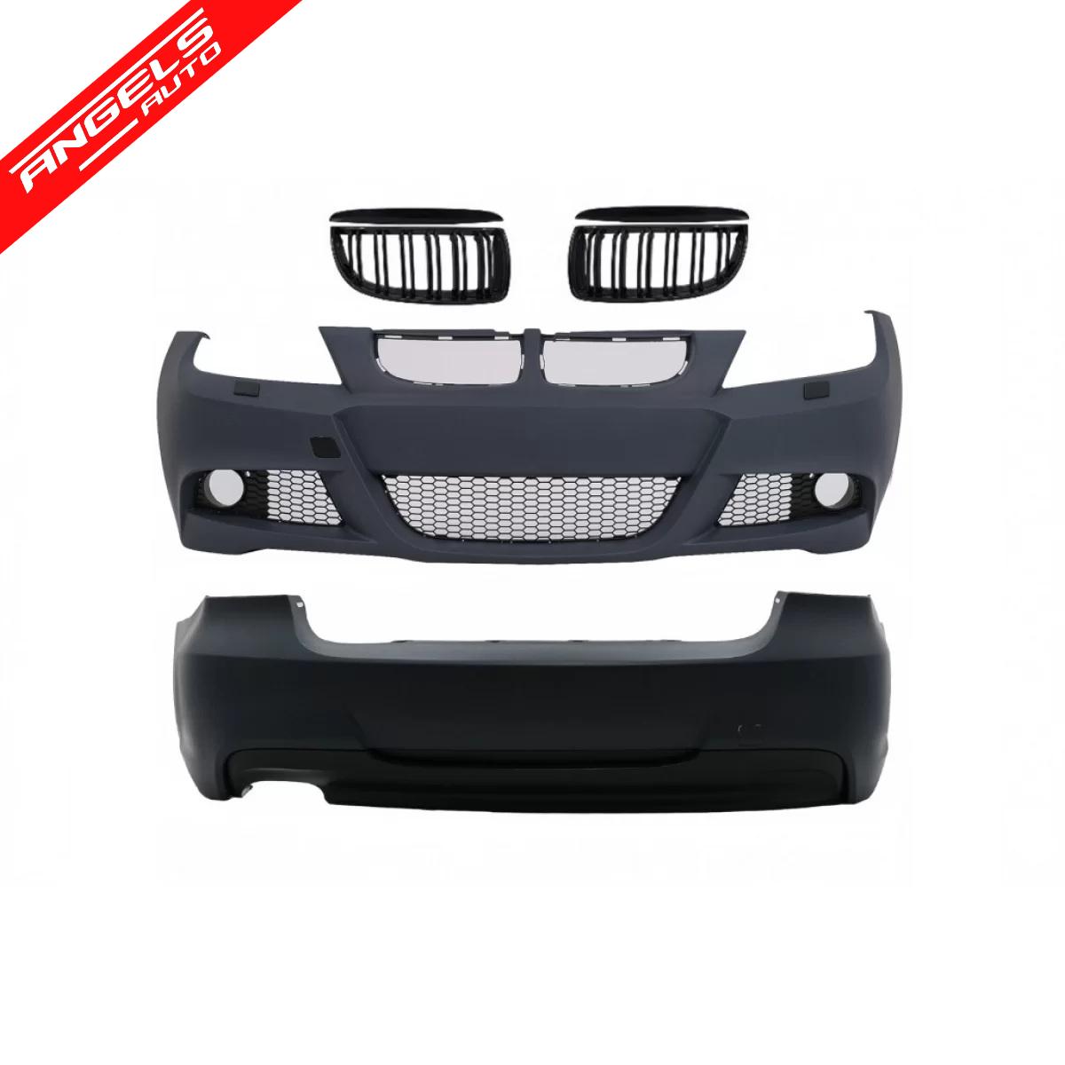 Pachet M compatibil cu BMW Seria 3 E90 (2004-2008) Kit M-Technik cu Grile M Negru