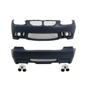 Pachet Exterior compatibil cu BMW Seria 3 E92 Coupe E93 Cabrio (2006-2009) M3 Design cu Tobe Evacuare