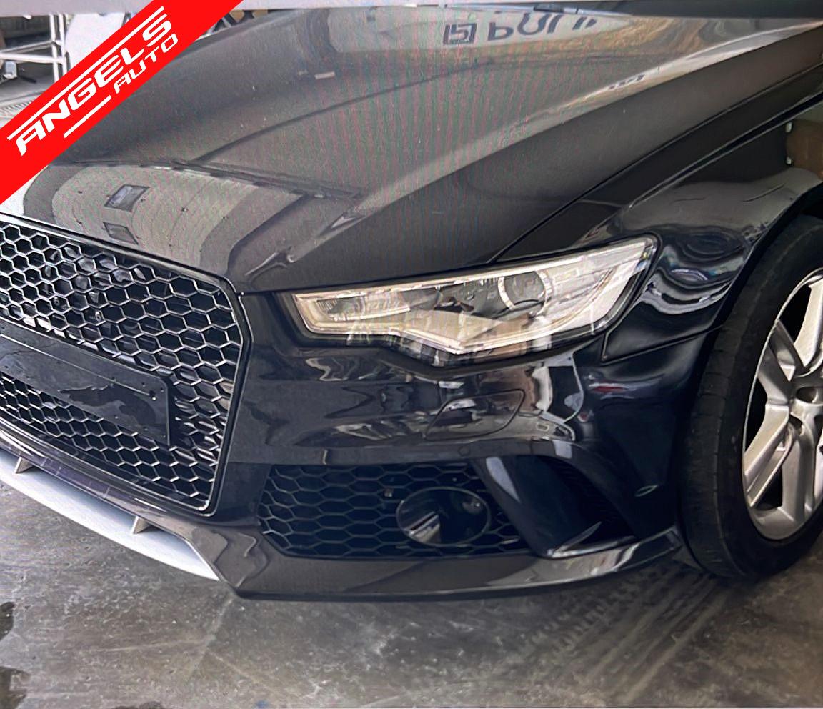 Bara Fata RS compatibila cu Audi A6 C7 4G RS6 Design (2011-2015) cu Grile - imagine 8