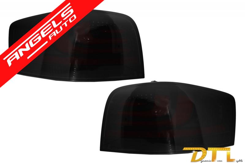 Stopuri Full LED carDNA compatibile cu Audi A3 8P1 Hatchback 2003-2008 Negru/Fumuriu - imagine 2