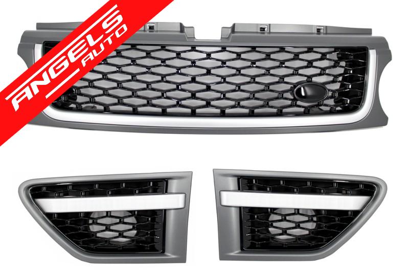 Bara Fata cu Faruri compatibila cu Range Rover Sport 2005-2013 Kit cu Grile si Aripi - imagine 5